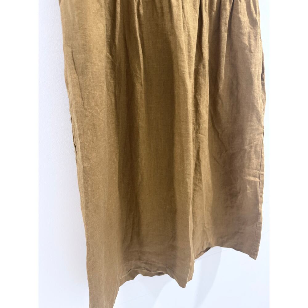 PYNE & SMITH No 15 european flax linen sustainable eco conscious midi dress - Picture 3 of 7